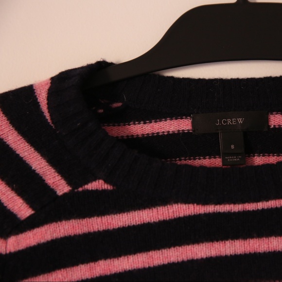 JCREW STRIPED WOOL SWEATER NWOT - Picture 4 of 4
